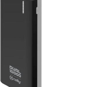 CELLY POWERBANK DUAL 10000MAH BK