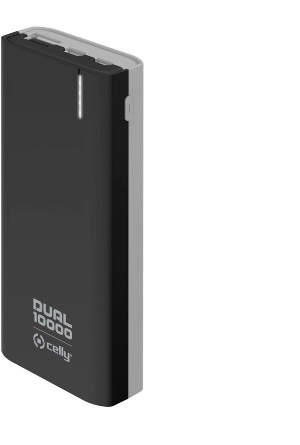 CELLY POWERBANK DUAL 10000MAH BK