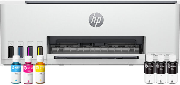 HP Smart Tank 580 AiO Printer MFP 3en1 Wifi Couleur A4 12 B&WPPM 5PPMCOL 12M Rabat